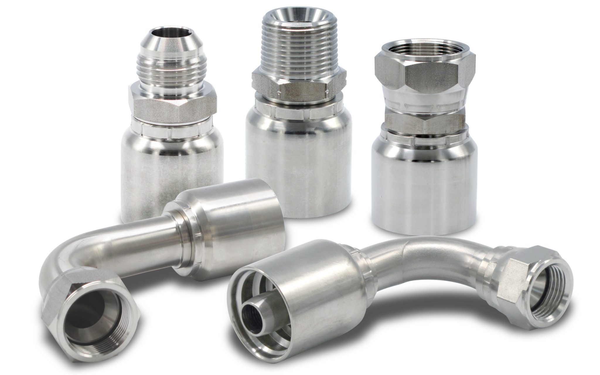 43 BW Series Stainless Steel Crimp Fittings Hydraulic Hose Fittings